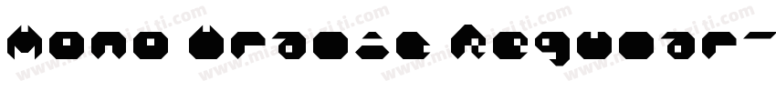 Mono Uralic Regular字体转换